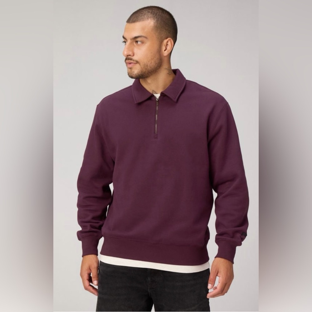 Fabletics Canada -The Go-To Quarter Zip Polo -Size Large NWT